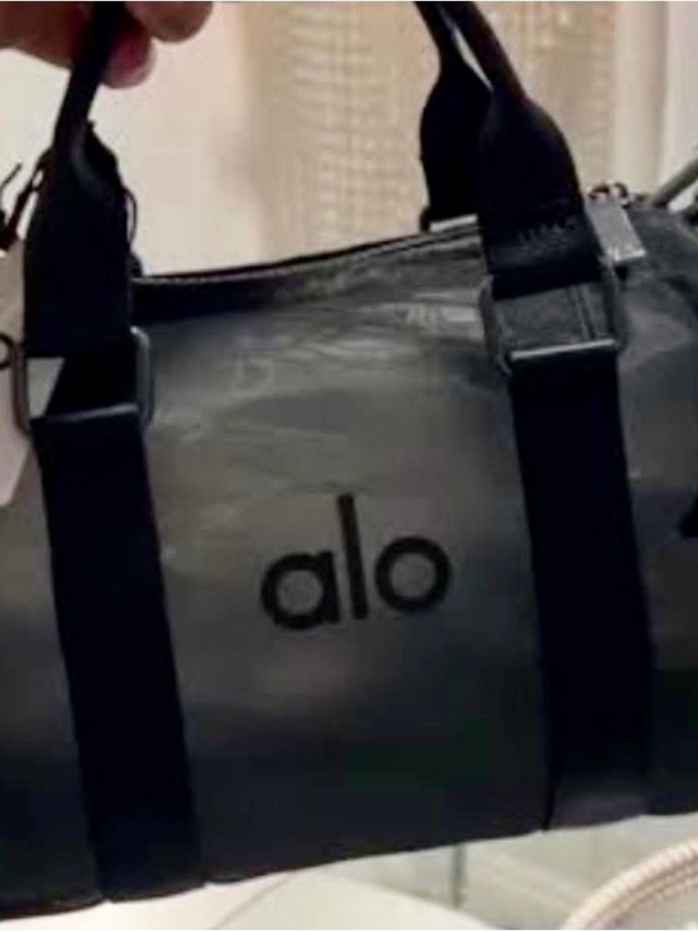 ALO Yoga Black Mini Duffel Bag